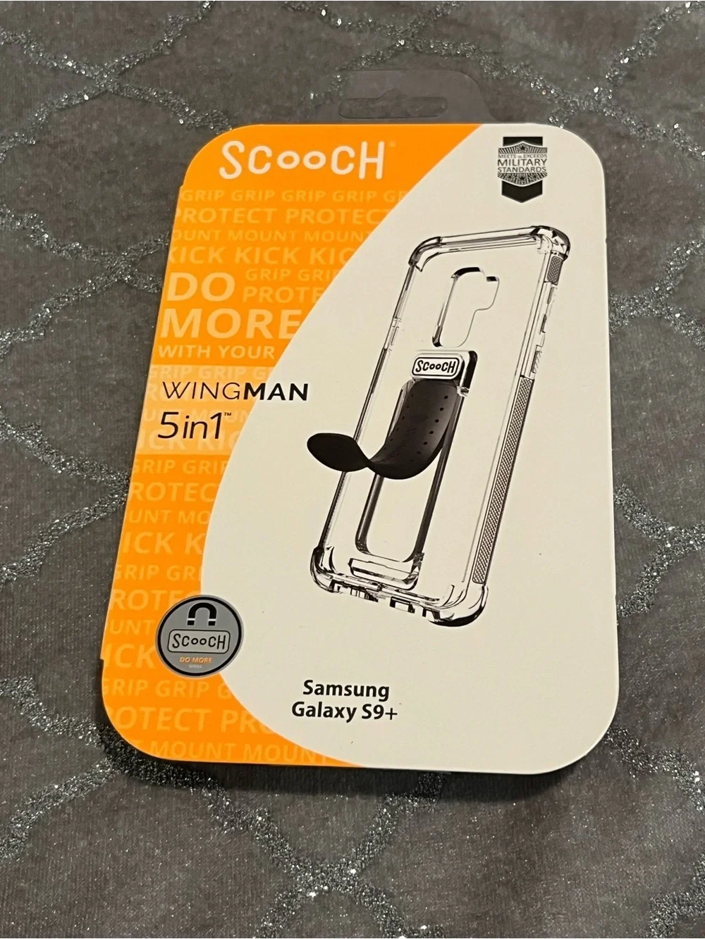 New Wingman 5-in-1 Phone Grip & Stand for Samsung Galaxy S9+ - Black